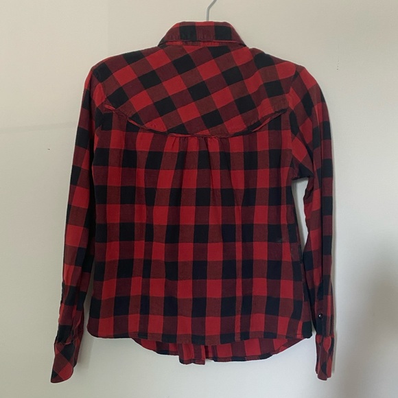 Cute Buffalo Plaid Button-Down Shirt - Picture 3 of 5